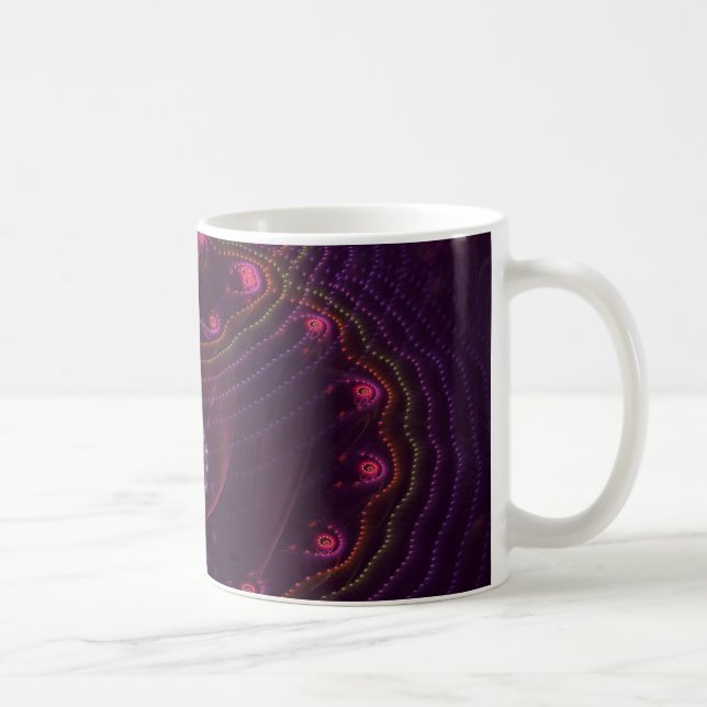 Caneca De Café Bolhas em roxo escuro (Direita)