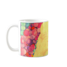 Caneca de café Bolhas estampa extra grande
