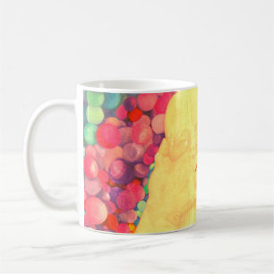 Caneca de café Bolhas estampa extra grande