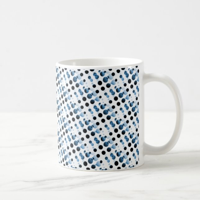 Caneca De Café Bolhas Retro Mug, Royal Blue (Direita)