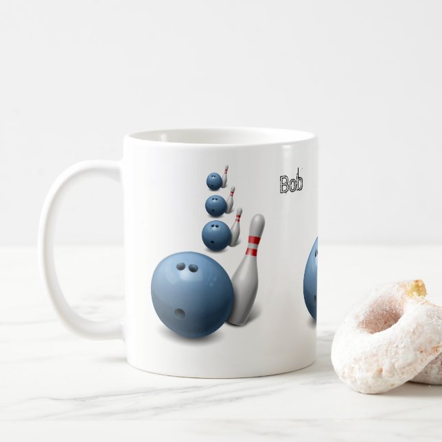 Caneca De Café Boliche (Com Donut)