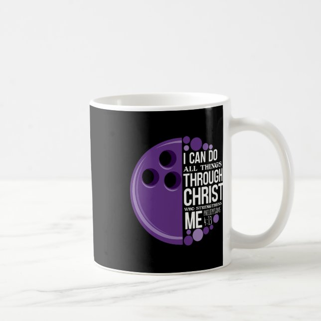 Caneca De Café Boliche Cristã Funny Personalizada Equipe Presente (Direita)