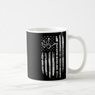 Caneca De Café Boliche de Pino de Bandeira Americano - Vintage Du