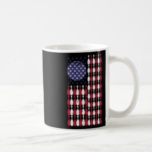 Caneca De Café Boliche Dos Eua Bandeira 4 De Julho Patriótico Bow