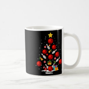 Caneca De Café Boliche Engraçada, Árvore De Natal Luz Xmas Oferec