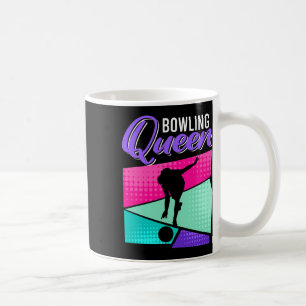 Caneca De Café Boliche Engraçada Dizendo Boliche Rainha Mulheres 