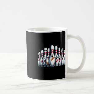Caneca De Café Boliche Engraçada Pins Boliches Cuja Festa Assusta