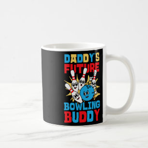 Caneca De Café Boliche engraçada Toddler Pai Futuro Boliche Buddy