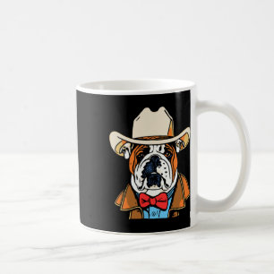 Caneca De Café Boliche Inglês Diversão do Cowboy Ocidental Dog Bo