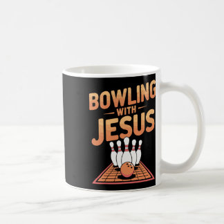 Caneca De Café Boliches Com Jesus Por Divertimento E Rição Fiéis