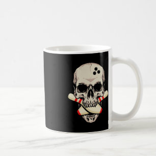 Caneca De Café Boliches Pilhas Retro Caveira Skeleton Cabeça Boli