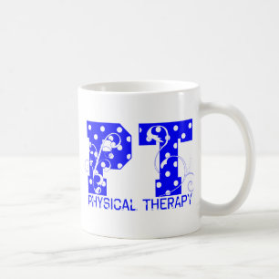 Caneca De Café bolinhas brancas azul