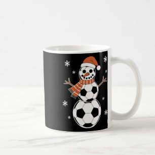 Caneca De Café Bolinhas de futebol engraçadas de Natal como homen