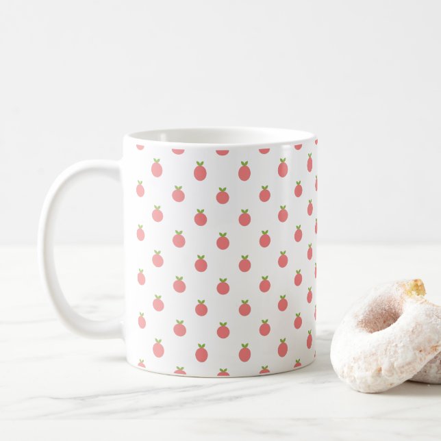 Caneca de café bolinhas de mirtilos (Com Donut)