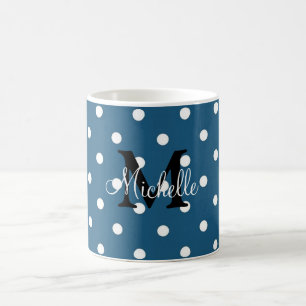 Caneca De Café Bolinhas personalizada