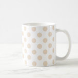 Caneca De Café Bolinhas Tan<br><div class="desc">Bolinhas em tons de branco</div>