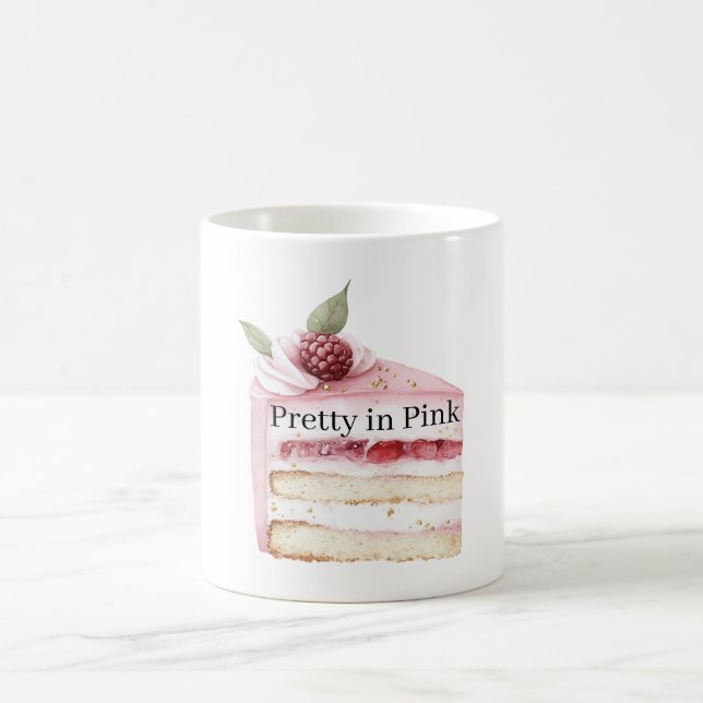 Caneca De Café Bolo Bonito em Rosa (Centro)