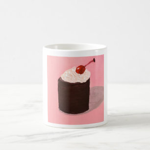 Caneca De Café Bolo com Cereja no Topo