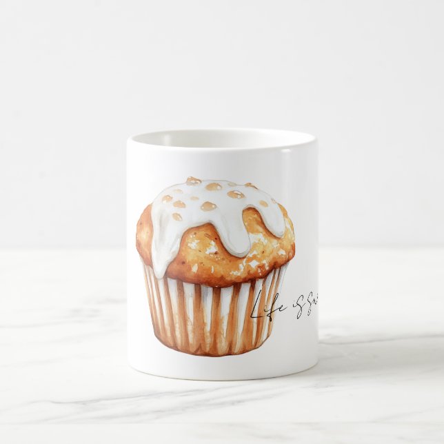 Caneca De Café Bolo de Abóbora Laranja (Centro)