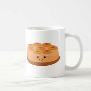 Caneca De Café Bolo de Ananás para Cima e para Baixo