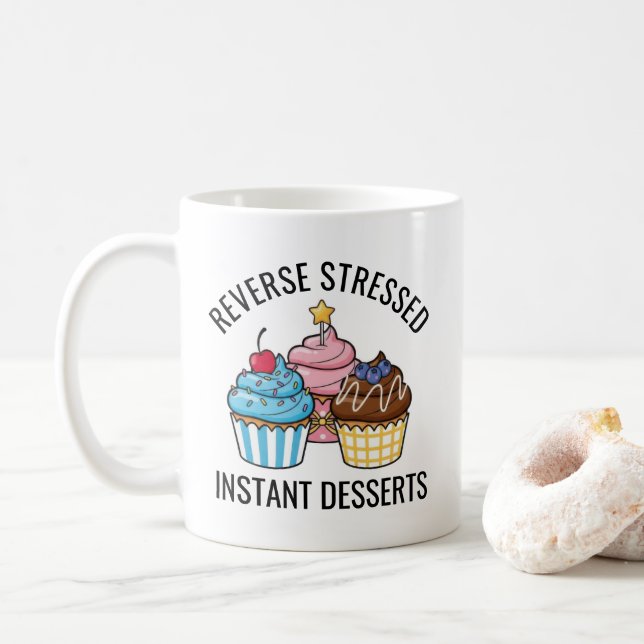 Caneca De Café Bolo De Aniversário Fofo (Com Donut)