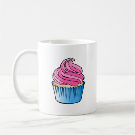 Caneca De Café Bolo de aniversário rosa