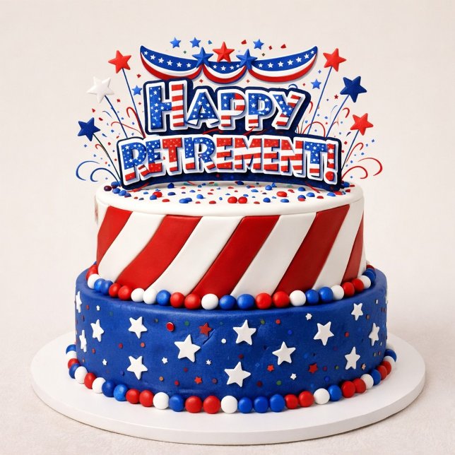Caneca De Café Bolo de Aposentadoria Feliz ("Retirement Cake Celebration")