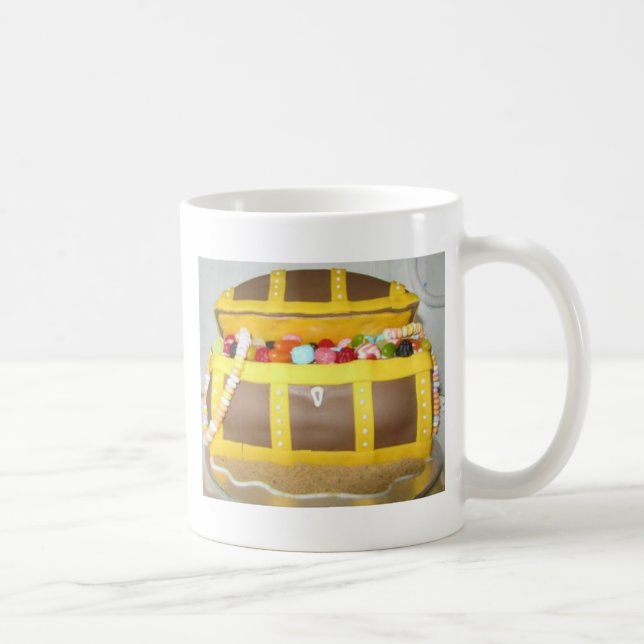 Caneca De Café Bolo de baú de tesouro (Direita)