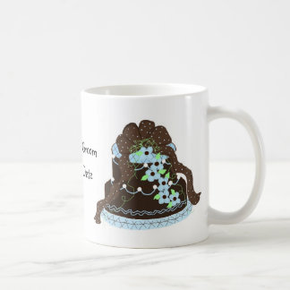Caneca De Café Bolo de Casamento de Designer