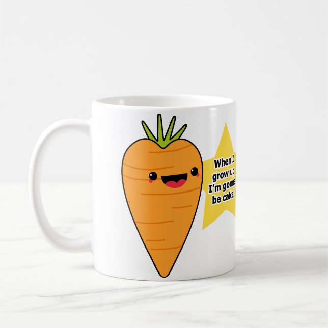 Caneca De Café Bolo de Cenoura (Esquerda)