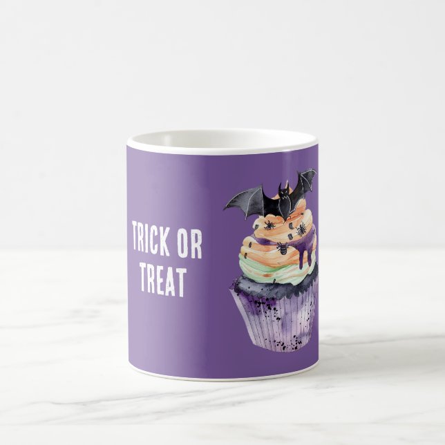 Caneca De Café Bolo de Halloween Morcego (Centro)