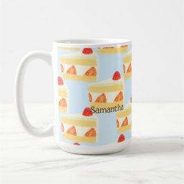 Caneca De Café Bolo de Morango