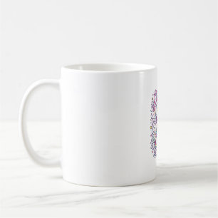 Caneca De Café Bolo de Unicórnio Unicórnio Padaria Fundo Branco P