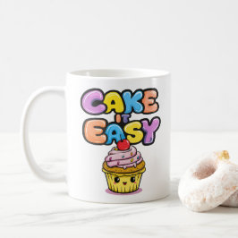 Caneca De Café Bolo fácil, Funny Kawaii