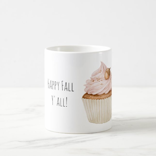 Caneca De Café Bolota de Cupcake Rosa  (Centro)