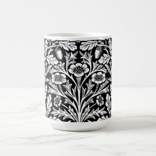Caneca De Café Bolotas de Espelho e Oak deixa preto e branco