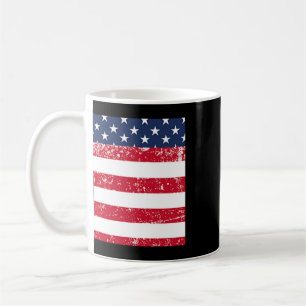 Caneca De Café Bolsa dos EUA com bandeira americana para o dia 4