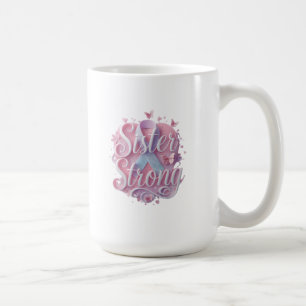 Caneca De Café Bolsa Tote de Conscientização sobre Câncer Sister 