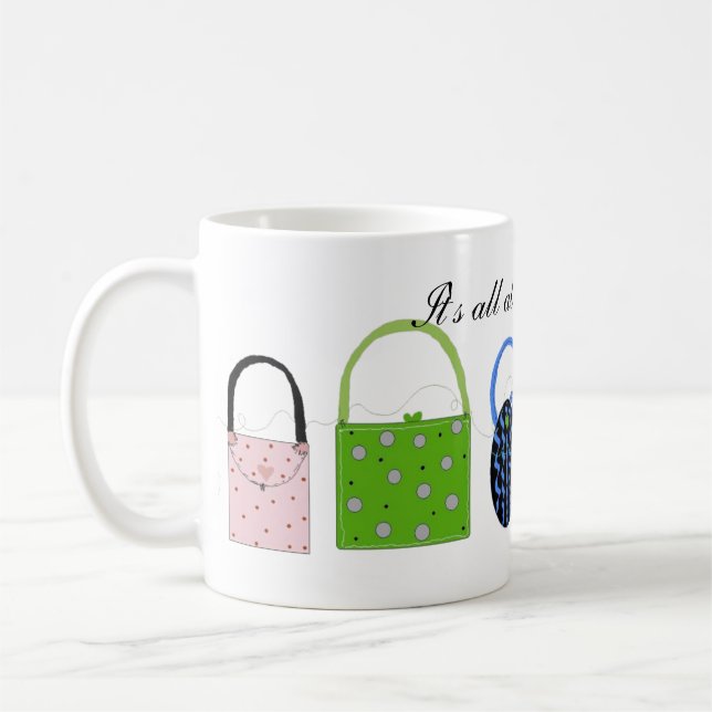 Caneca De Café Bolsas Elegantes - Bolsas de Mão da Moda (Esquerda)
