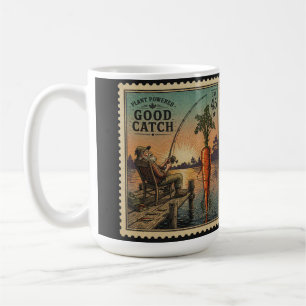 Caneca De Café Bom Captura Alimentado por Plantas - Arte de Selo