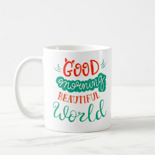 Caneca De Café Bom dia belo mundo