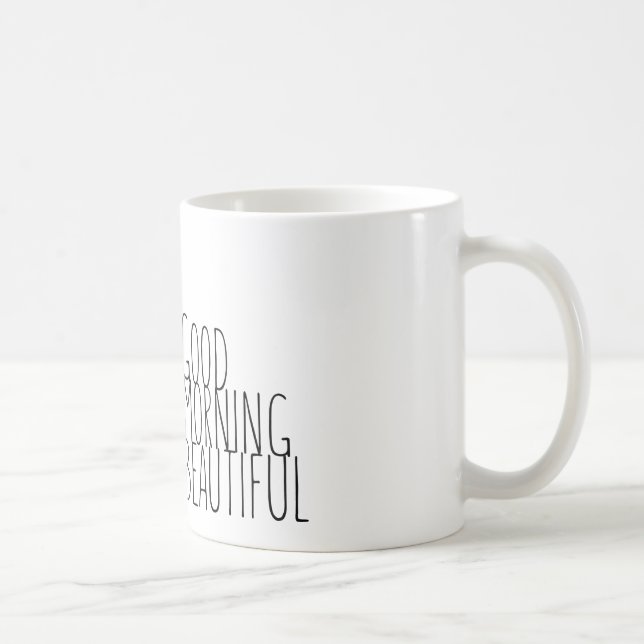 Caneca De Café Bom dia bonito! (Direita)