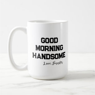 Caneca De Café 'Bom Dia Bonito' Charmoso Personalizável