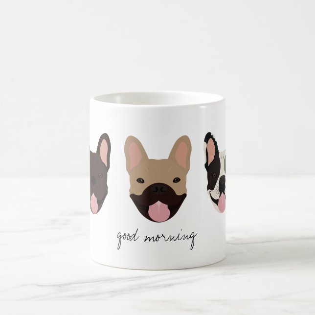 Caneca De Café Bom dia Buldog Francês (Centro)