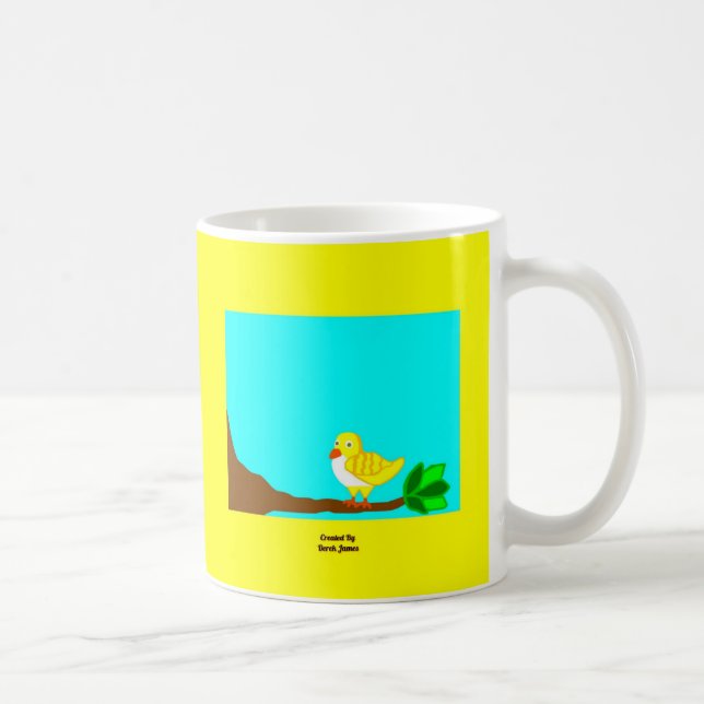 Caneca De Café Bom Dia Café Amarelo (Direita)