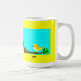 Caneca De Café Bom Dia Café Amarelo