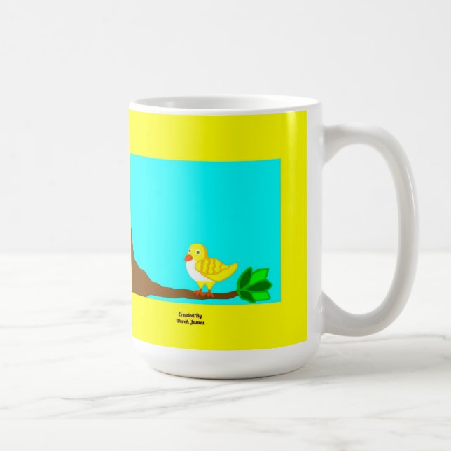 Caneca De Café Bom Dia Café Amarelo (Direita)
