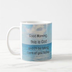 Caneca De Café "Bom dia, este é Deus"