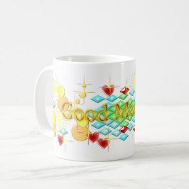Caneca De Café Bom dia, feliz e feliz dia