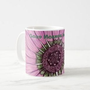 Caneca De Café Bom Dia, Linda! Flor
